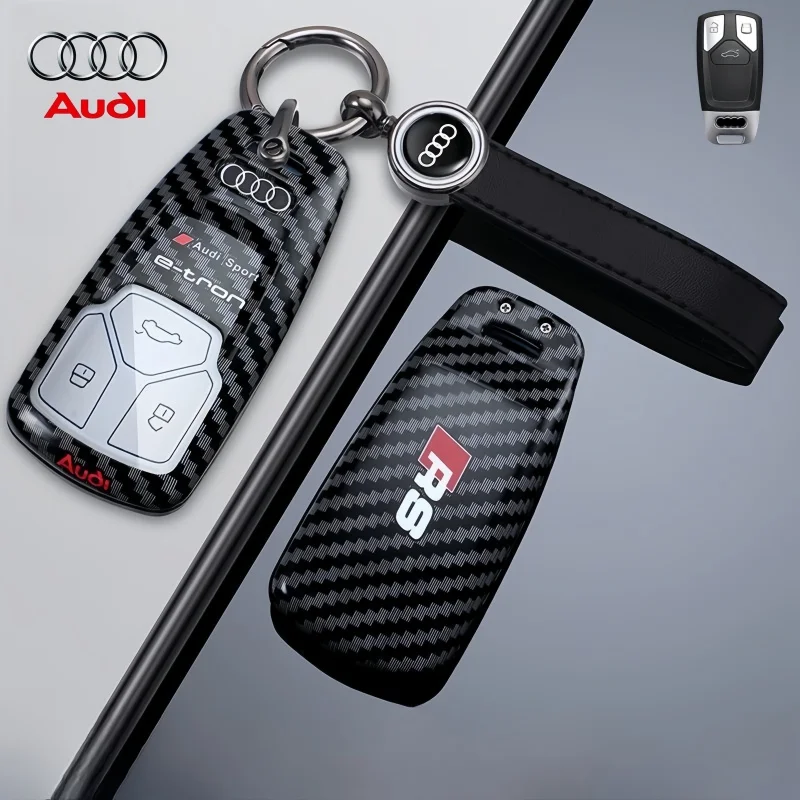 

Racing Design Car Key Shell Accessories Suitable for Audi A4 B9 A5 A6 8S 8W Q5 Q7 4m S4 S5 S7 Tt Rs