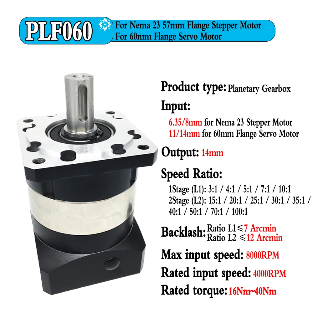 ステッピングモーター、 高精度 Nema23 遊星ギアボックスギア比 4:1、5:1、10:1 〜 70:1 減速ギア Nema23  ステッピングモーター、 Nema 23 24 ギアボックス遊星減速機 6.35 8 11 14 ミリメートル入力シャフト比 3 〜 ステッピングモーター、  高精度 Nema23 遊星ギア ... 6 ... ステッピングモーター、 Nema 23 24 ギアボックス遊星減速機 6.35 8 11 14 ミリメートル入力シャフト比 3 〜
