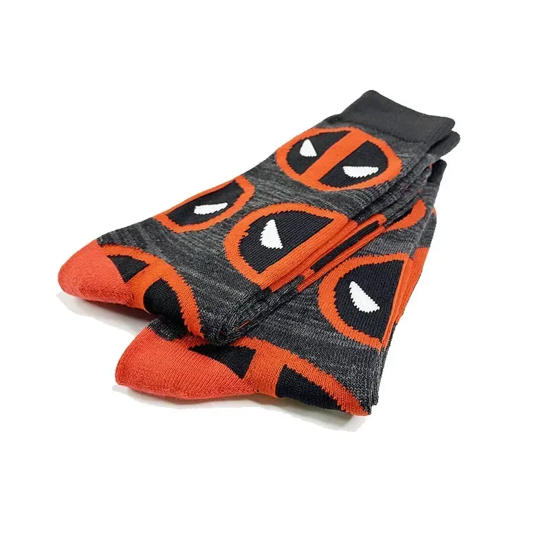 Superhero Deadpool Socks Adult Wade Winston Wilson Anime Fashion Stocking Cosplay Prop Accessories Cotton Socks Halloween Gifts