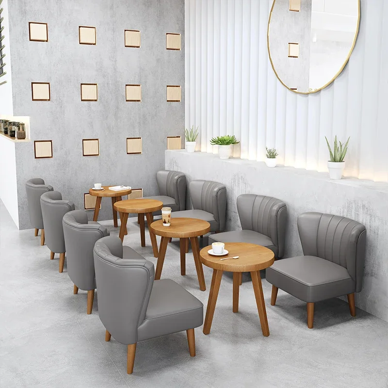 

'Minimalist Style New Wood Tables Sofa Comfortable Dining Room Furniture Home Use Restaurants Cafes Coffee Dessert Shops Hotels