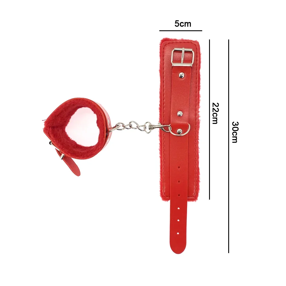 أصفاد SM القطيفة يمزح المجمعة ألعاب الجنس الكبار الزوج والزوجة ضبط عبودية مجموعة بديلة لعب 18 +