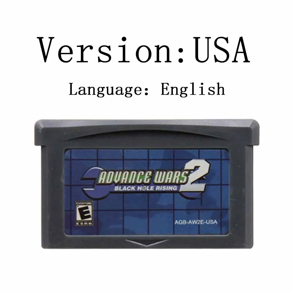 Advance Wars GBA Card 32 Bit Video Game Cartridge Console Card For GBA English Version Advance Wars 2