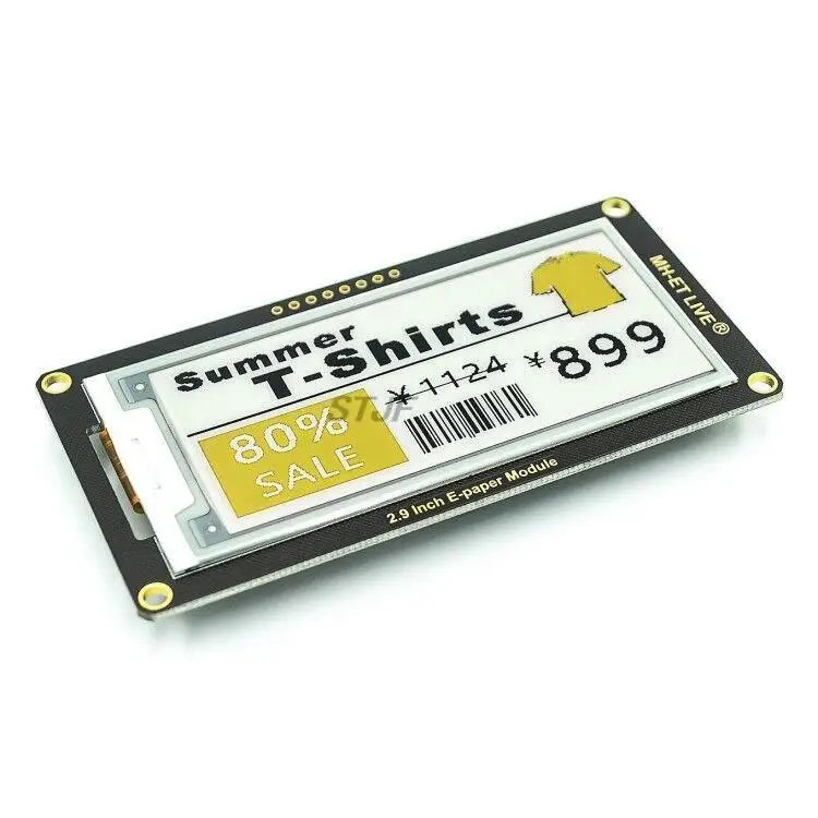 2.9" 2.9 Inch Epaper Module E-paper E-Ink EInk Display Screen SPI Support For Arduino UNO STM32 Raspberry PI ESP32