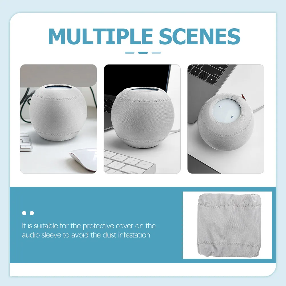 Lightweight Speaker Cover Case Soft Delicate Smooth Texture Strong Elastic Band Precision Stitching for Wireless
