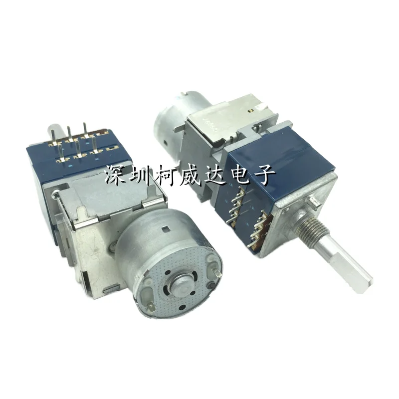 1pcs，RK27 Type Motor Potentiometer Volume switch For HiFi Stereo Audio Amplifier DIY kits 5KA 10KA 20KA 50KA 100KA