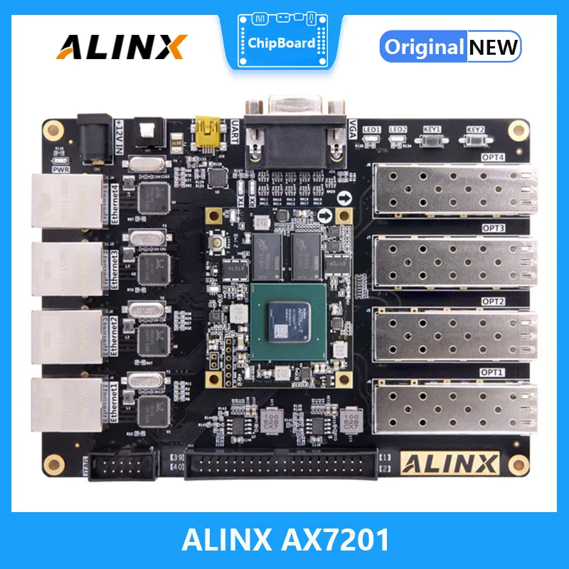 ALINX AX7201: XILINX Artix-7 XC7A200T FPGA Development Board A7 SoMs SFP Evaluation Kits