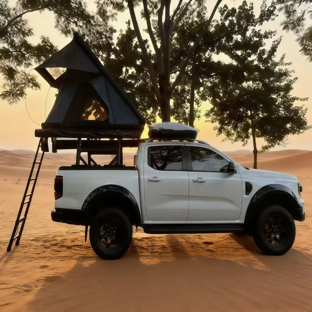 WP6003 Waterproof Detachable Folding Aluminum Alloy Side-opening Roof Tent Four-season Hard Shell UV Protection for Outdoor