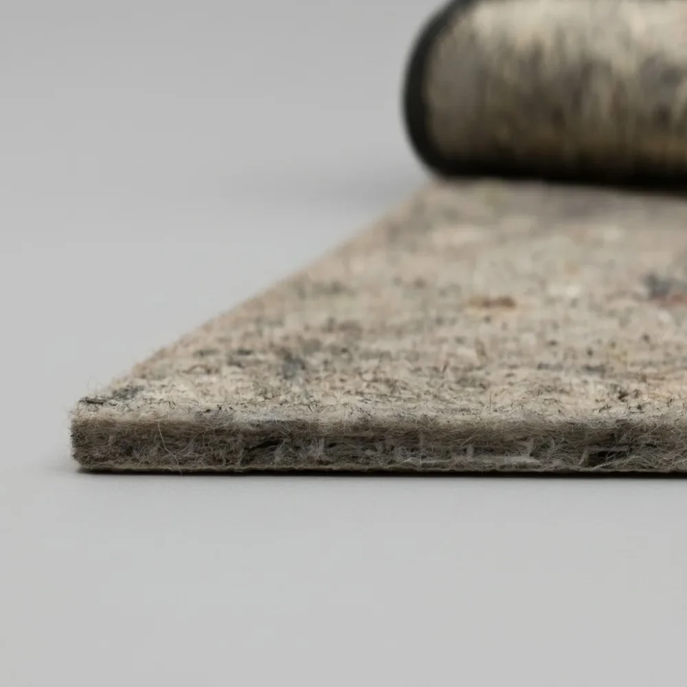 

6x9 Non-Slip Rug Pad Gripper 1/4 Thick Felt Rubber Safe All Floors Brown Home Decor