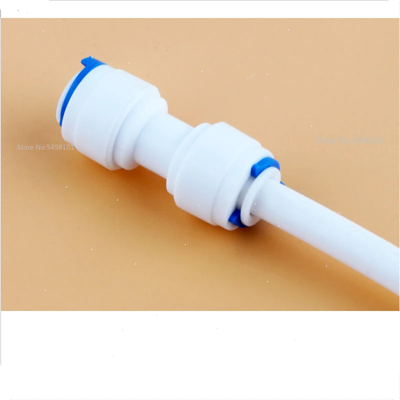 RO Water System Equal Straight 1/4" 3/8" Hose Connection Coupling Reducing Plastic Quick Pipe Fitting Reverse Osmosis Connector