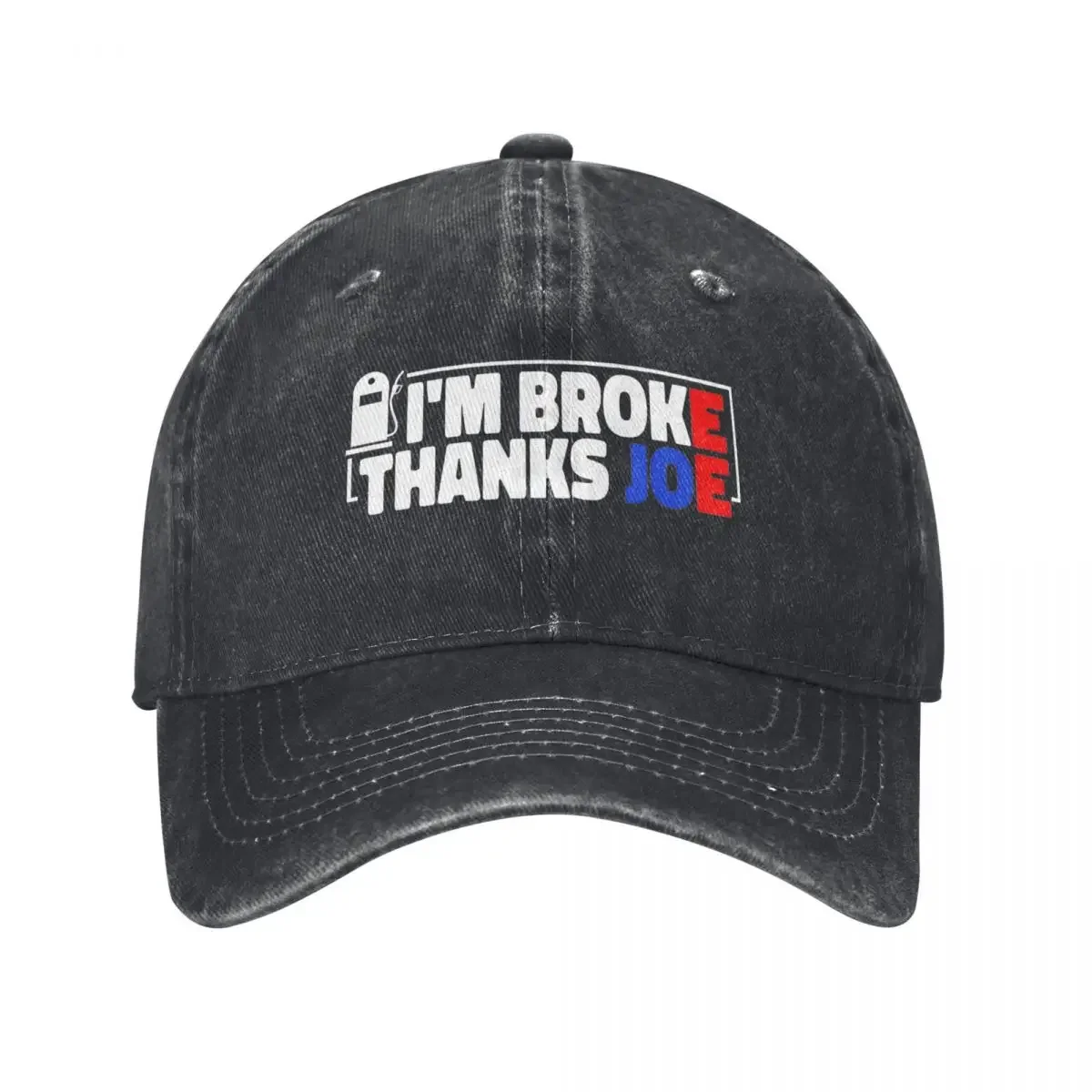 I'm Broke Thanks Joe Gas Prices Baseball Cap Vintage Distressed Washed Snapback Cap Unisex All Seasons Travel Caps Hat