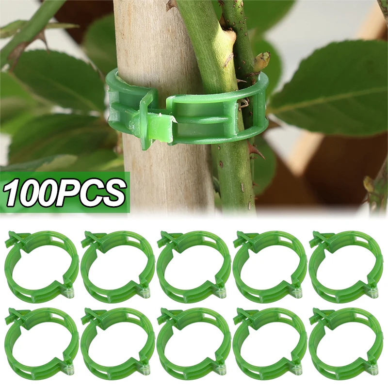 Plant Supports Clips Reusable Plastic Connects Fixing Clips for Vine Tomato Stem Grafting Tools Vegetable Plants Garden Supplies