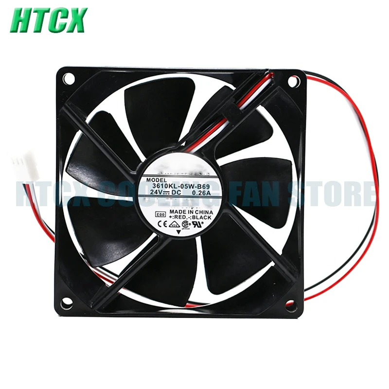 New 3610KL-05W-B69 60 9025 24V 0.26A 9CM High Air Volume Frequency Converter Fan