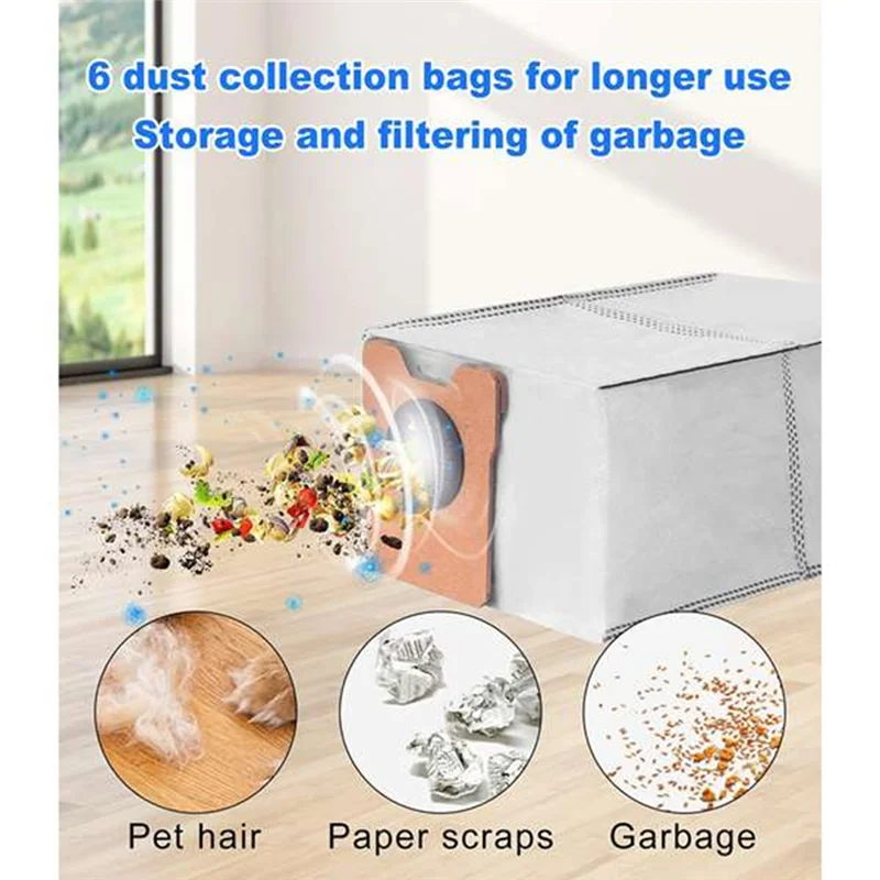 ABKR-Vacuum Dust Bag Fit For Eufy Omni C20 Spare Parts Large Capacity Dust Bag Replacement
