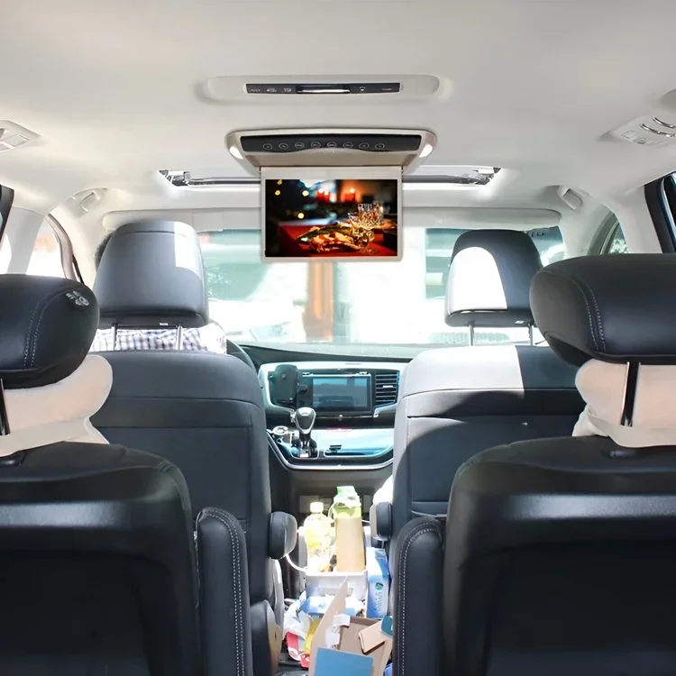 AU Screen 17.3inch Bus Car Roof Monitor 2 Video Input 1 Audio Output Media TV Player With TF USB HDMl Port HD Video