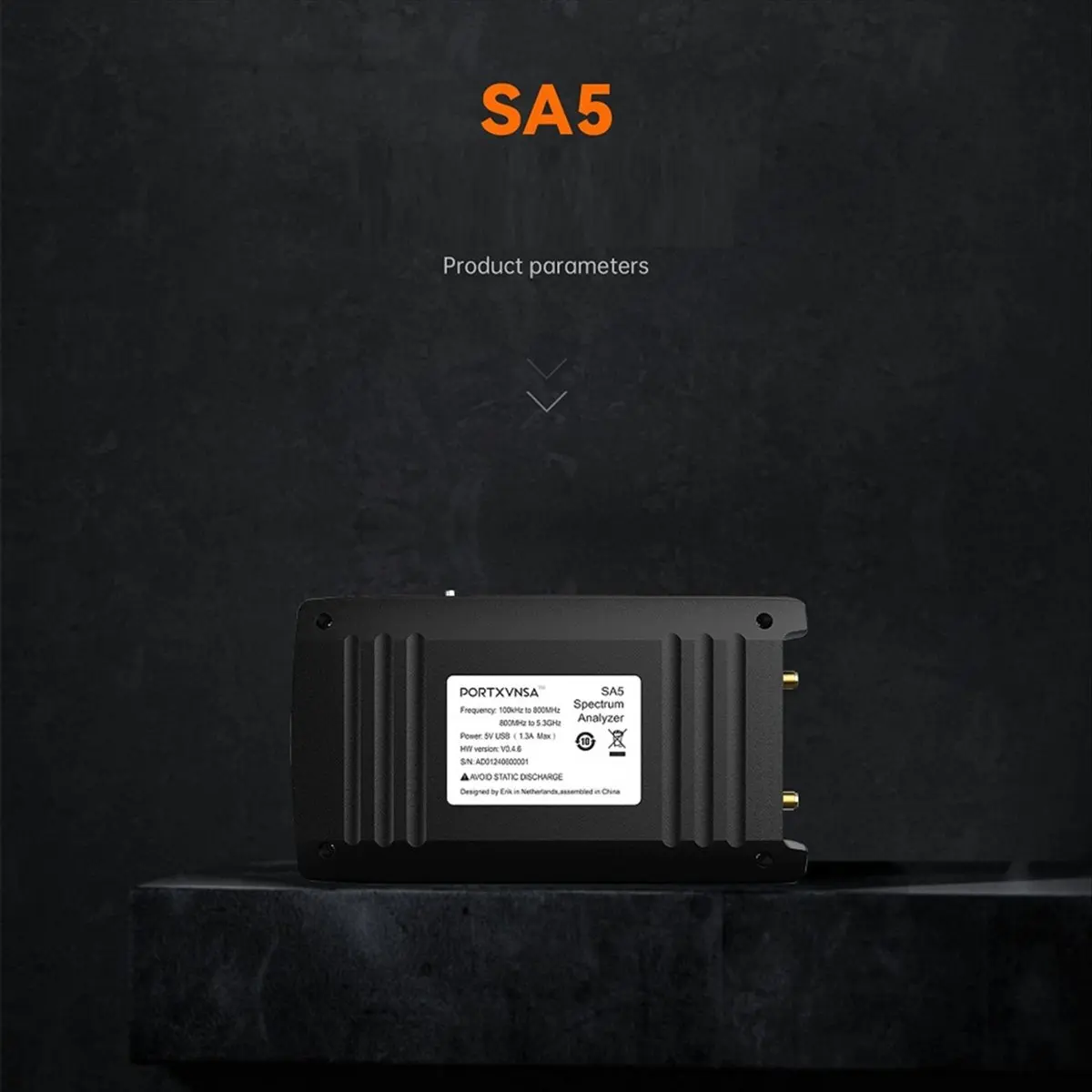 【Measuring】 4inch IPS LCD SA5 Multi-Function Handheld Spectrum Analyzer 100k-5.3GHz Signal Generator with Battery