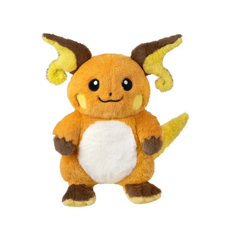 Japanese Pokemon Plush Toy Doll Pillow Warm Companion Series Raichu Cute Soft Children Birthday Christmas GIft
