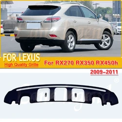 High Quality Rear Bumper Diffuser Lip Stainless Steel Car Boot Splitter Guard Spoiler For Lexus RX270 RX350 RX450h 2012-2015