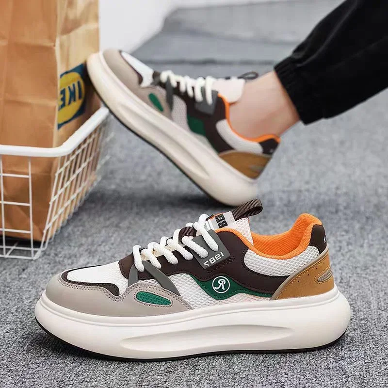 2024 De Nieuwe Mannen Ademende Casual Schoenen Platform Sneakers Zomer Vrijetijdsschoenen Hoge Kwaliteit Casual Sneakers Zapatillas Hombre