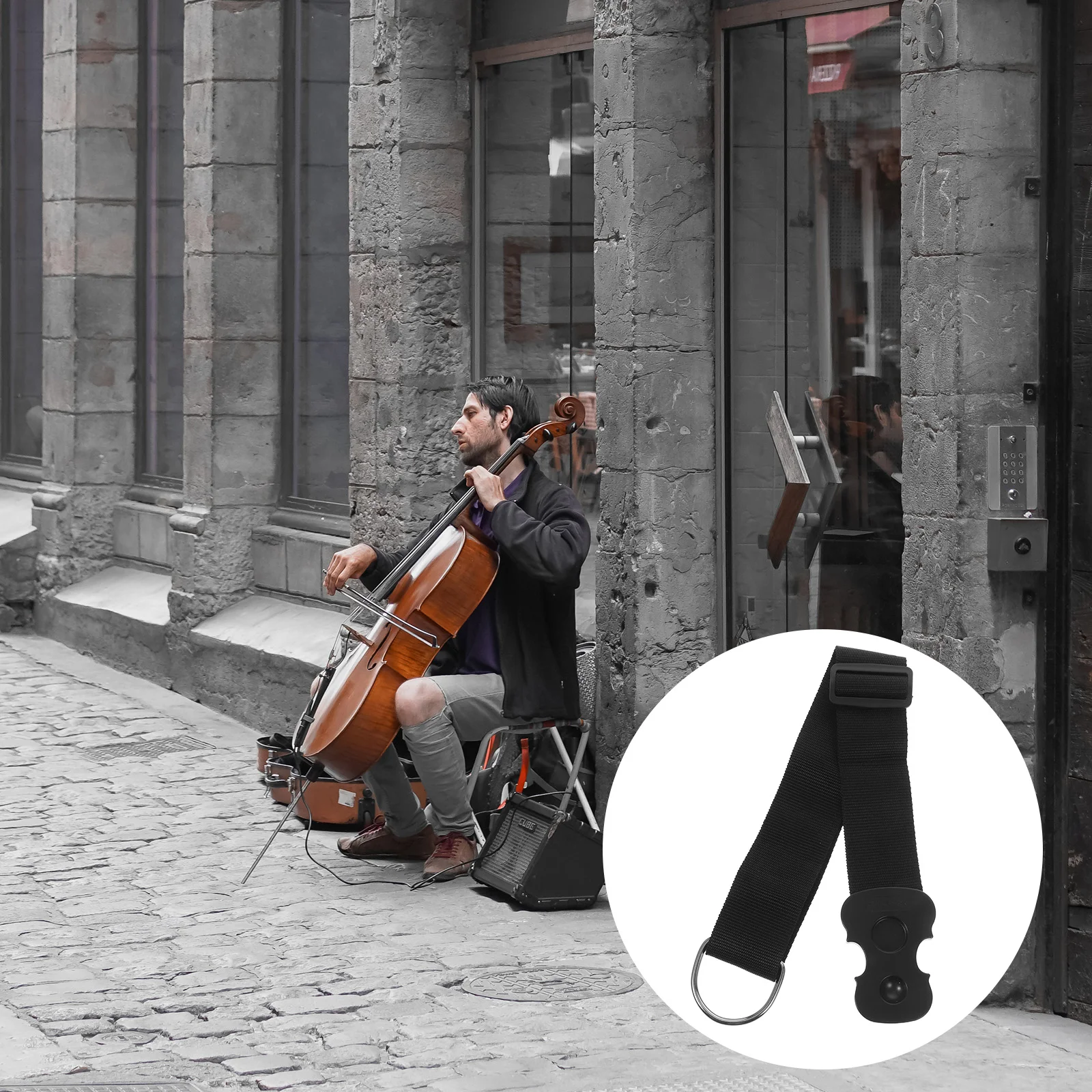 

Anti-slip Mat for Cello Non-slip Pads Endpin Rest End-pin Coat Hanger Stand Anchor Bolt Metal Stopper Electric Guitar Strap