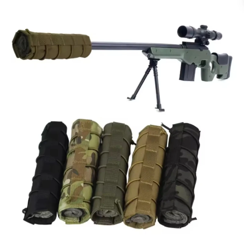 

Чехол для снайперского депрессора, тактический камуфляжный протектор для стрельбы на открытом воздухе, военный охотничий тканевый чехол, полевое оборудование CS