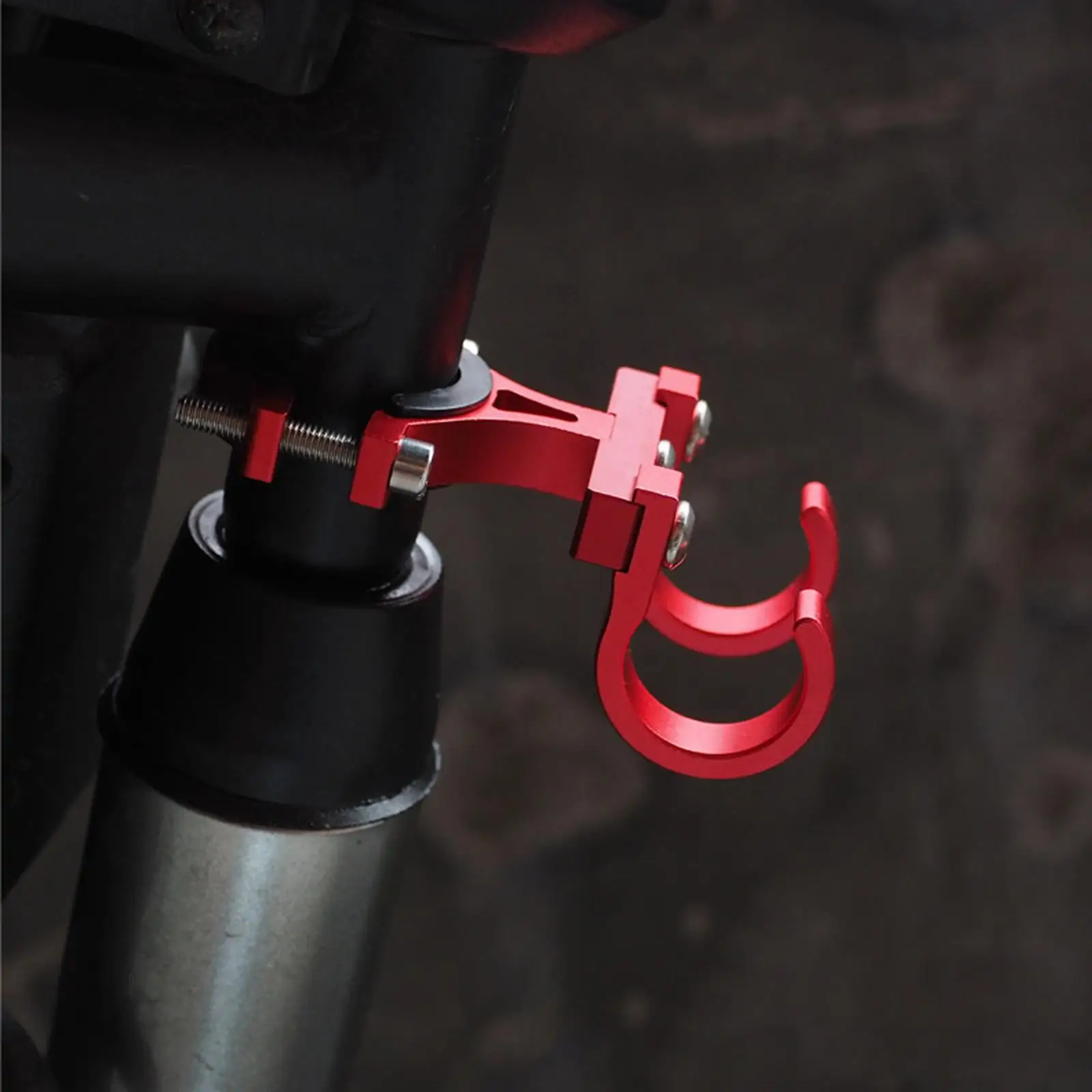 Electric Scooter Hook Aluminum Alloy Simple Bike Shelf Tube Storage Hanger Buckle Double Hooks Ebikes Portable Helmet Rack