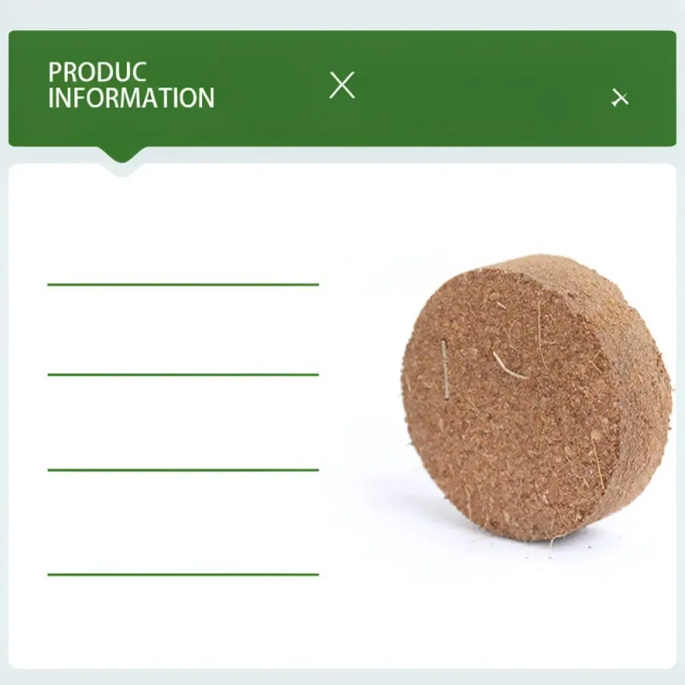 Organic Coco Peat Soil Plugs For Germination Soiless Planting Substrate Nutrients For Home Potted Flower Gardening