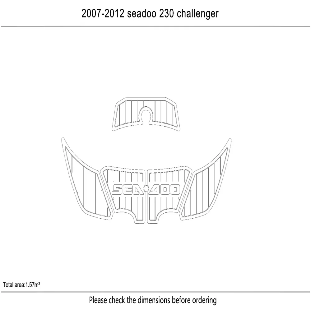 2007-2012 seadoo 230 challenger Swim platform 1/4