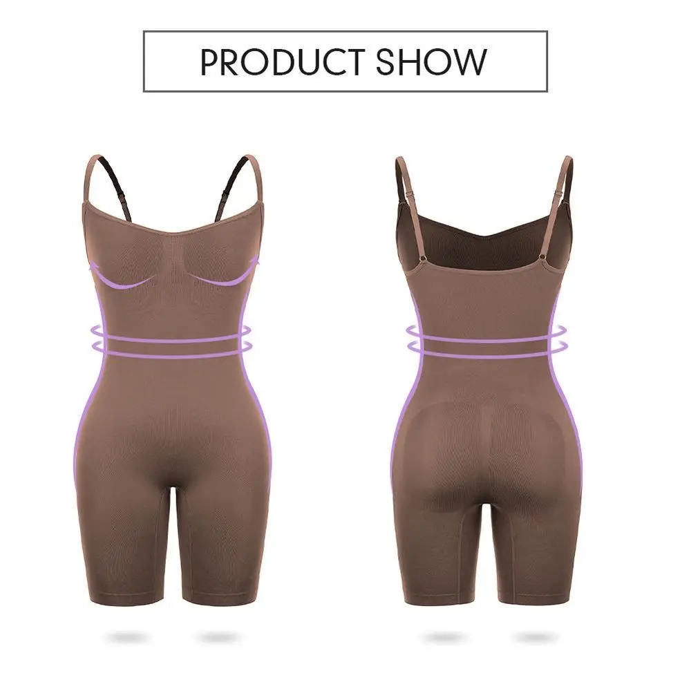 

With Cup Bodysuit Shapewear Butt Lifter Tummy Control Body Shaper Seamless Chest Enhancing Slimming Underwear Women