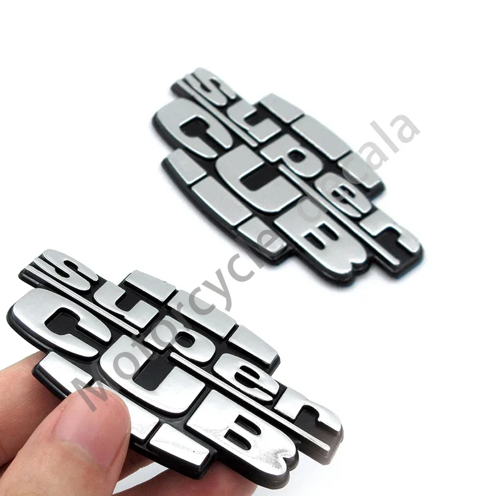 For Honda Super CUB C70 90 110 C125 1 Pair Motorcycle Fuel Gas Tank 3D Plastic Supercub Emblem Badge Decoration Decals Stickers