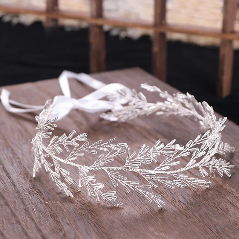 AiliBride Hair Vine Wedding Headband Tiara Crystal Bridal Headpiece Wedding Hair ornaments Tiara Hairband Women Hair Jewelry
