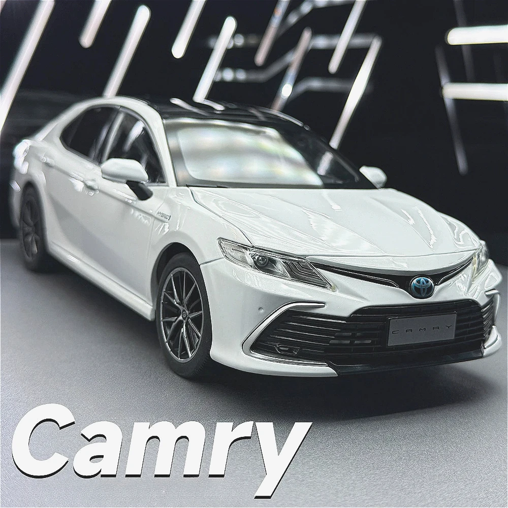 1:18 Scale Camry 2023 530LI Car Model Toy Doors Opened Sports Cars Shock Absorption Linkage Steering Models Toys Ideal Ornaments