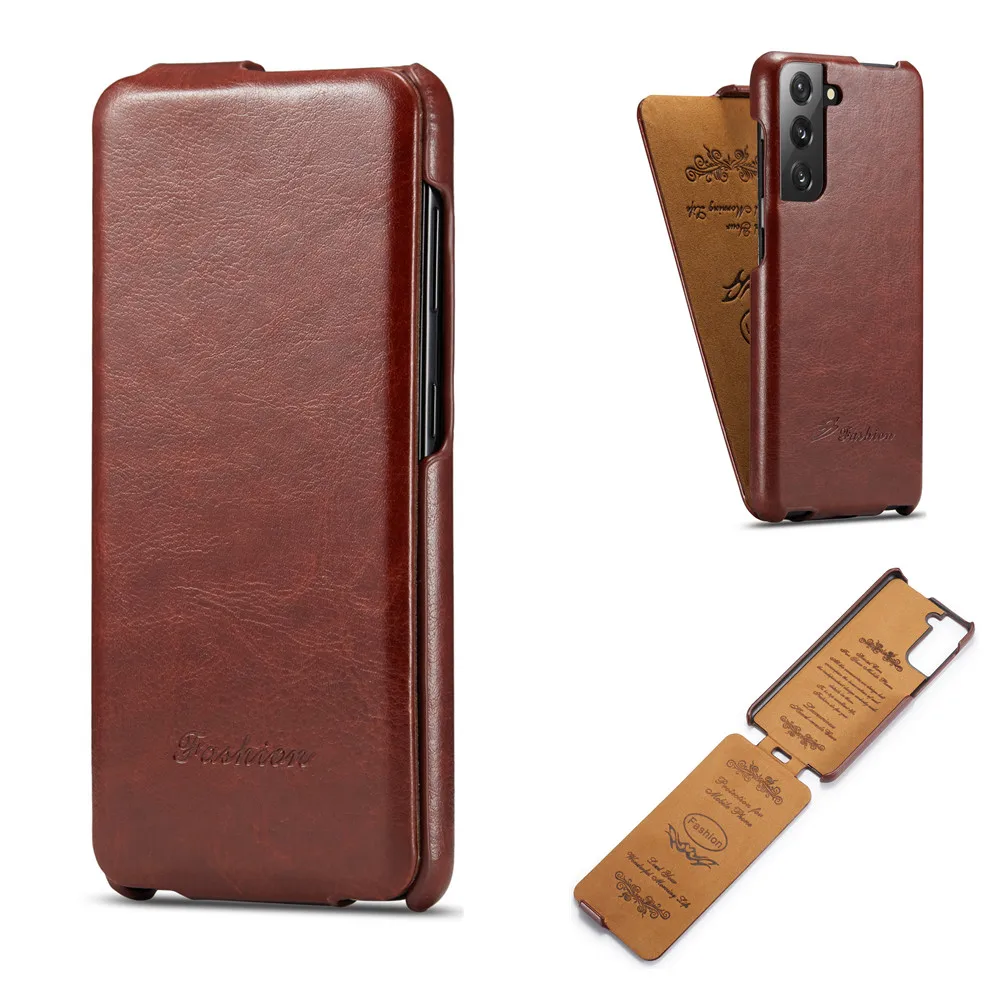 Vertical Flip PU Leather Case Cover Pouch For Samsung Galaxy S23/S24 Ultra/S22/S22+/S22 Ultra retro luxury bussiness Phone Case