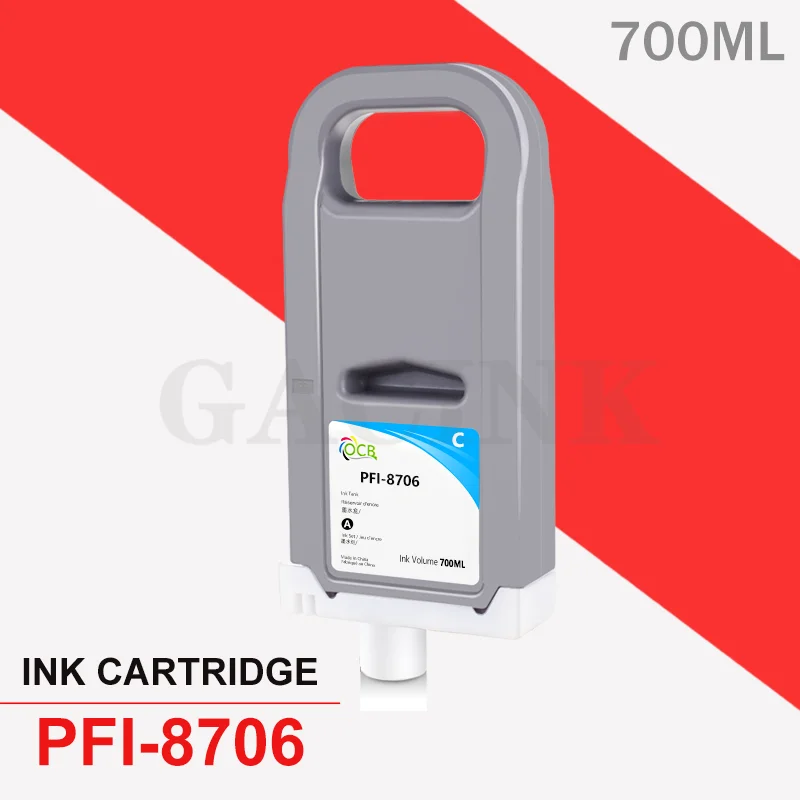 PFI-8706 PFI 8706 Compatible Ink Cartridge With Stable Cartridge Chip For Canon imagePROGRAF iPF8300s iPF8410 iPF9410 iPF9410s