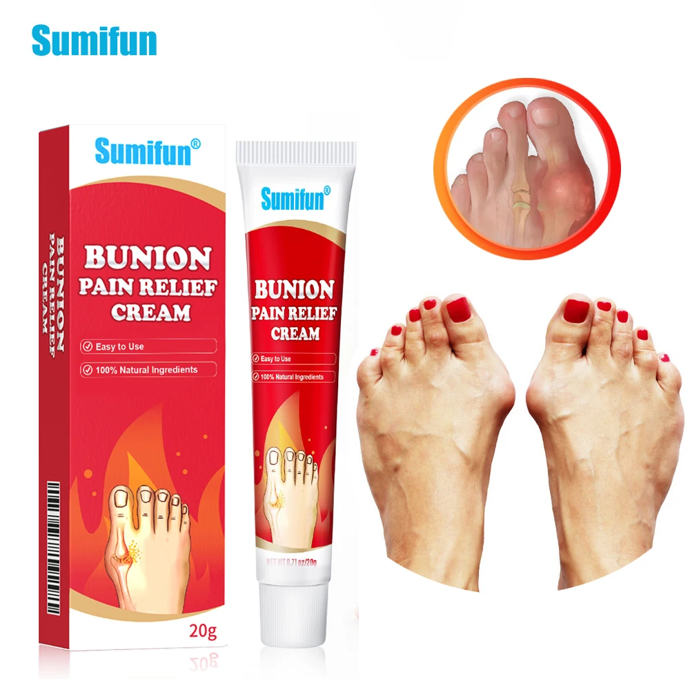 

Sumifun Bunions Pain Relief Cream Rheumatoid Analgesic Arthritis Wrist Toe Swelling and Pain Relief Ointment Body Care