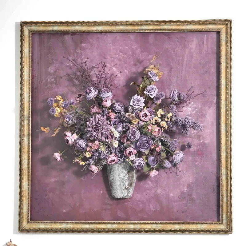 Pink purple waterfall flower door flower decoration simulation flower, pink wedding background window simulation flower