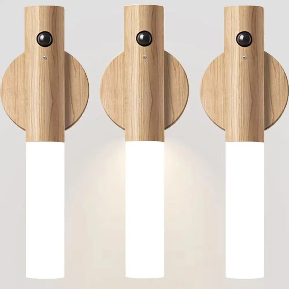 

2025 NEW USB LED magnetic wall lamp, night light for kitchen closet, staircase, bedroom, table, night table lighting