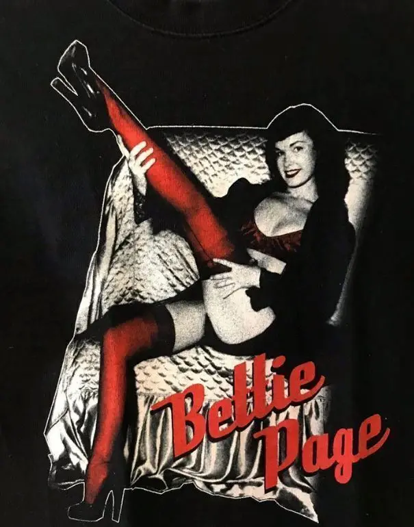 Bettie Page T Shirt  Black All Size S 234XL YI151