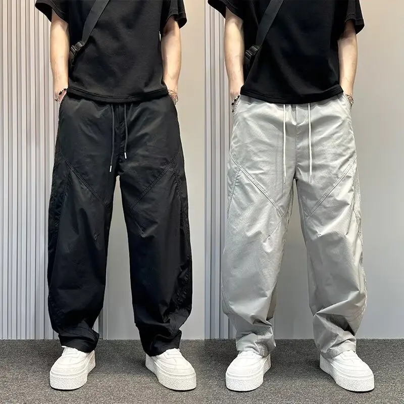 

Модные ленивые модные универсальные японские стильные художественные простые повседневные брюки в стиле Харадзюку на Instagram, новые популярные