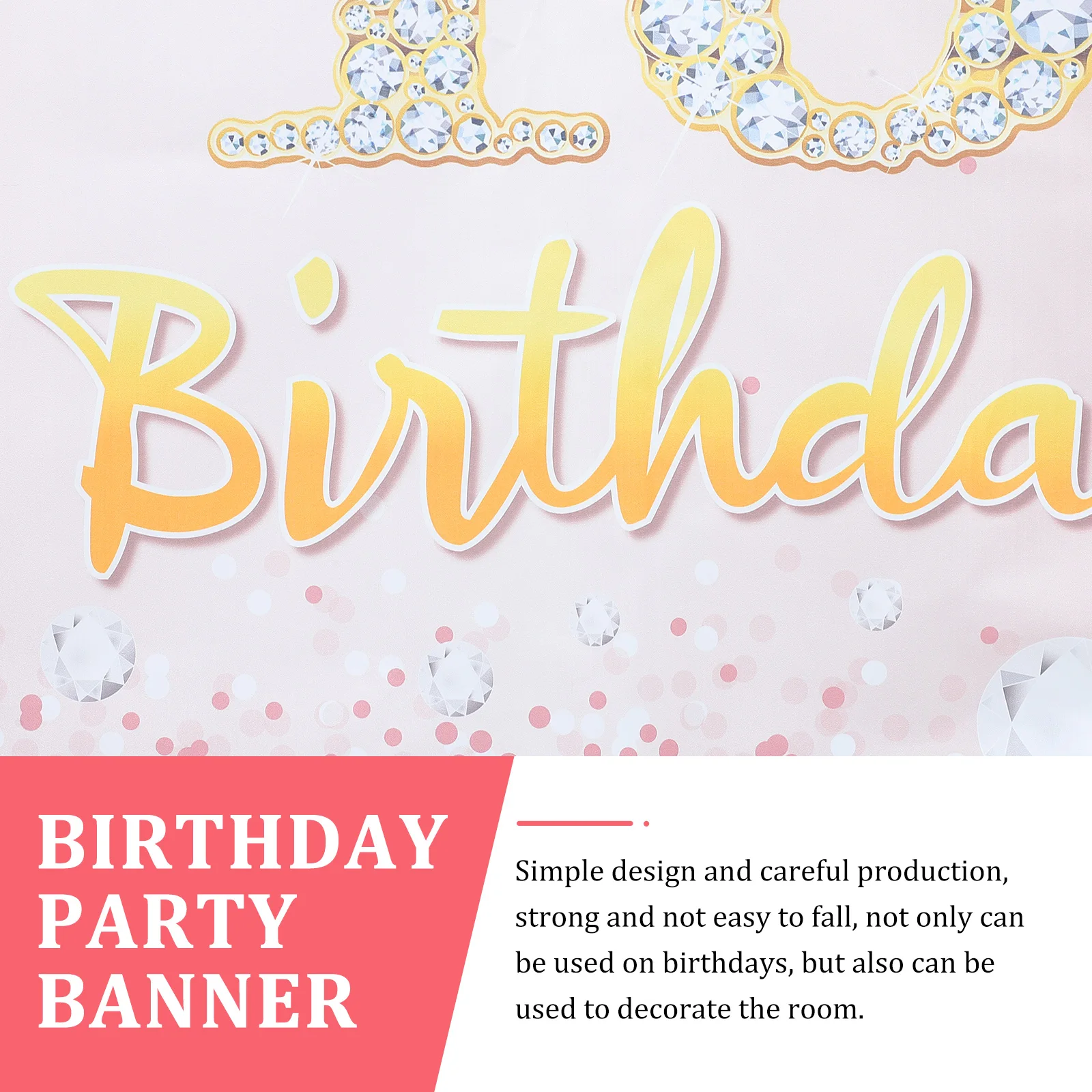 

18Th Banner Backdrop Decoration 18 Year Old Birthday Poster Party Supplies Photography Background Durable Lightweight Easy Carry