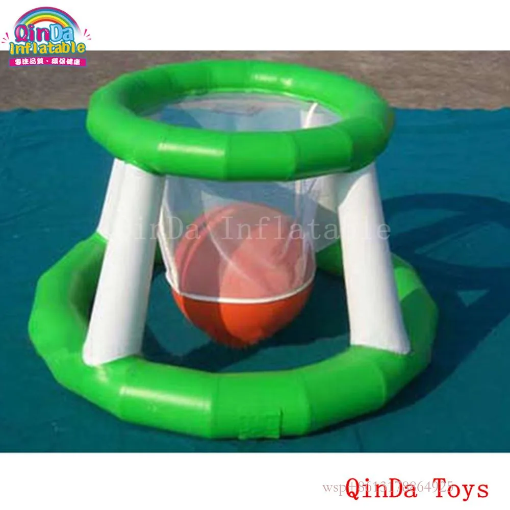 Diameter Up1.5Mdown1.2M 1.5M Height Water Fun Sport ,0.9Mm PVC Inflatable Basketball Hoop For Sale