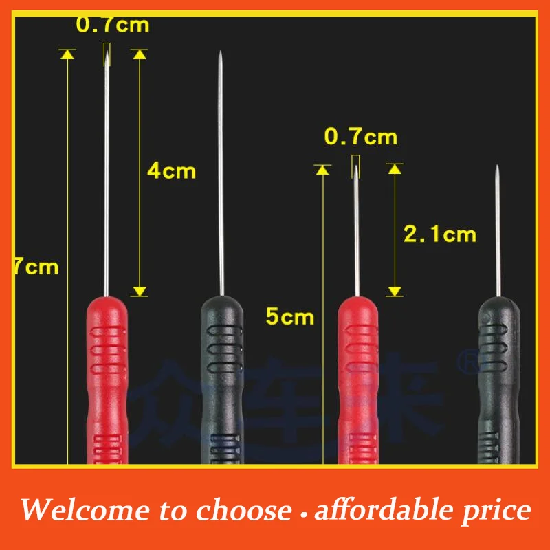 1Set T2003 Pen Extension Needle Tip 1 Pair Probe Tip Test Fine Tip 1000V/10A Bendable Probe Detachable Accessories Tester Tool