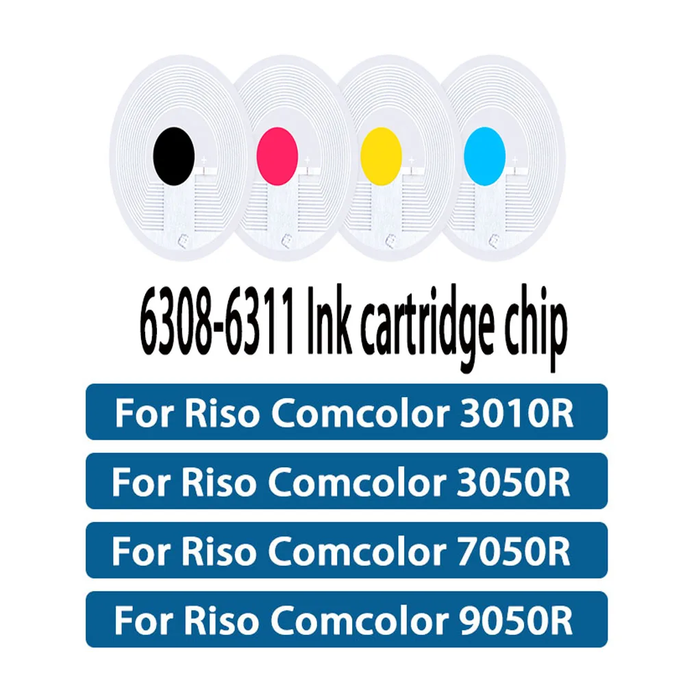 S-6308G/E S-6309G/E S-6310G/E S-6311G/E Ink Cartridge Chip For Riso Comcolor 3010R 3050R 7050R 9050R Printer Reset Chip