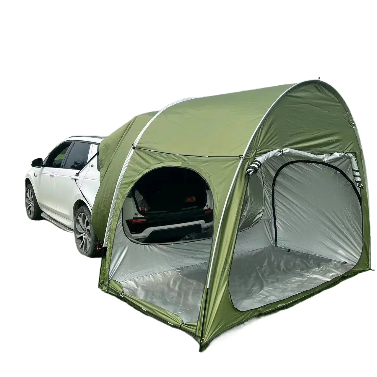 Quick Setup Outdoor Bike Motorcycle Rear Tent for Storage Space Waterproof UV Sun Shade Canopy Black