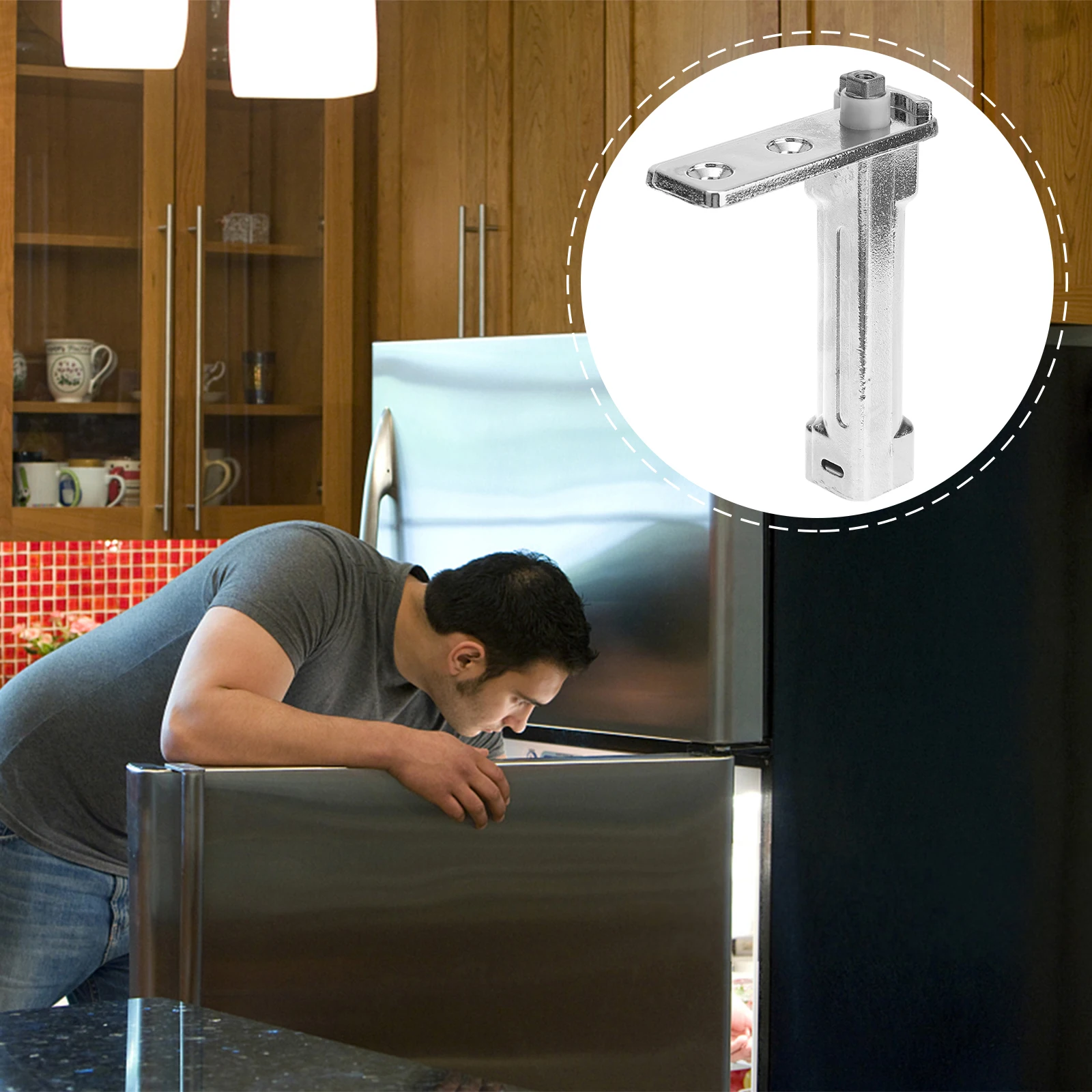 

Heavy Duty Zinc Alloy Automatic Door Closer Hinges for Refrigerator Freezer Metal Accessories Noiseless Strong Rotation