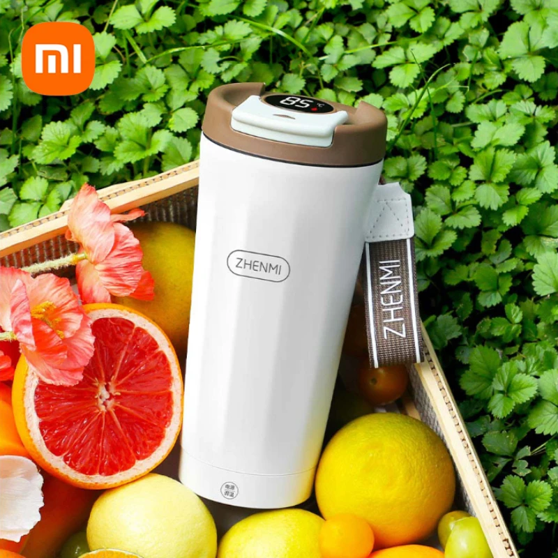 Xiaomi ZHENMI tazza di riscaldamento elettrico Display della temperatura Thermos 316 in acciaio inox interno portatile da viaggio all'aperto Thermos da campeggio