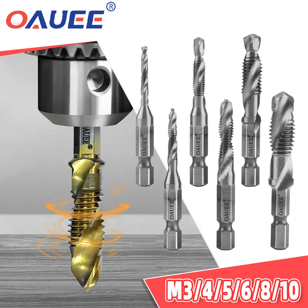 

3/4/6pcs HSS Titanium Plated Hex Shank Screw Mini Tap Die Set Ratchet Tap Wrench Tool Thread Metric Tap Drill Bits Screw Machine