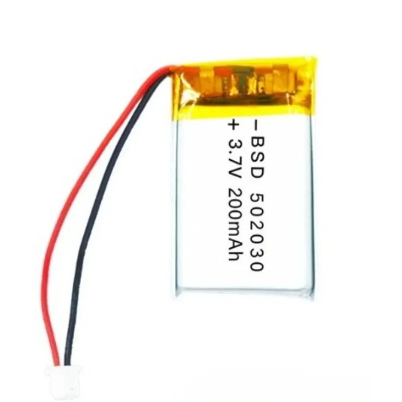 New High-quality For 10 PCS 3.7V 200mAh Polymer Lithium Lipo Battery 502030 Rechargeable CE FCC Quality Certification