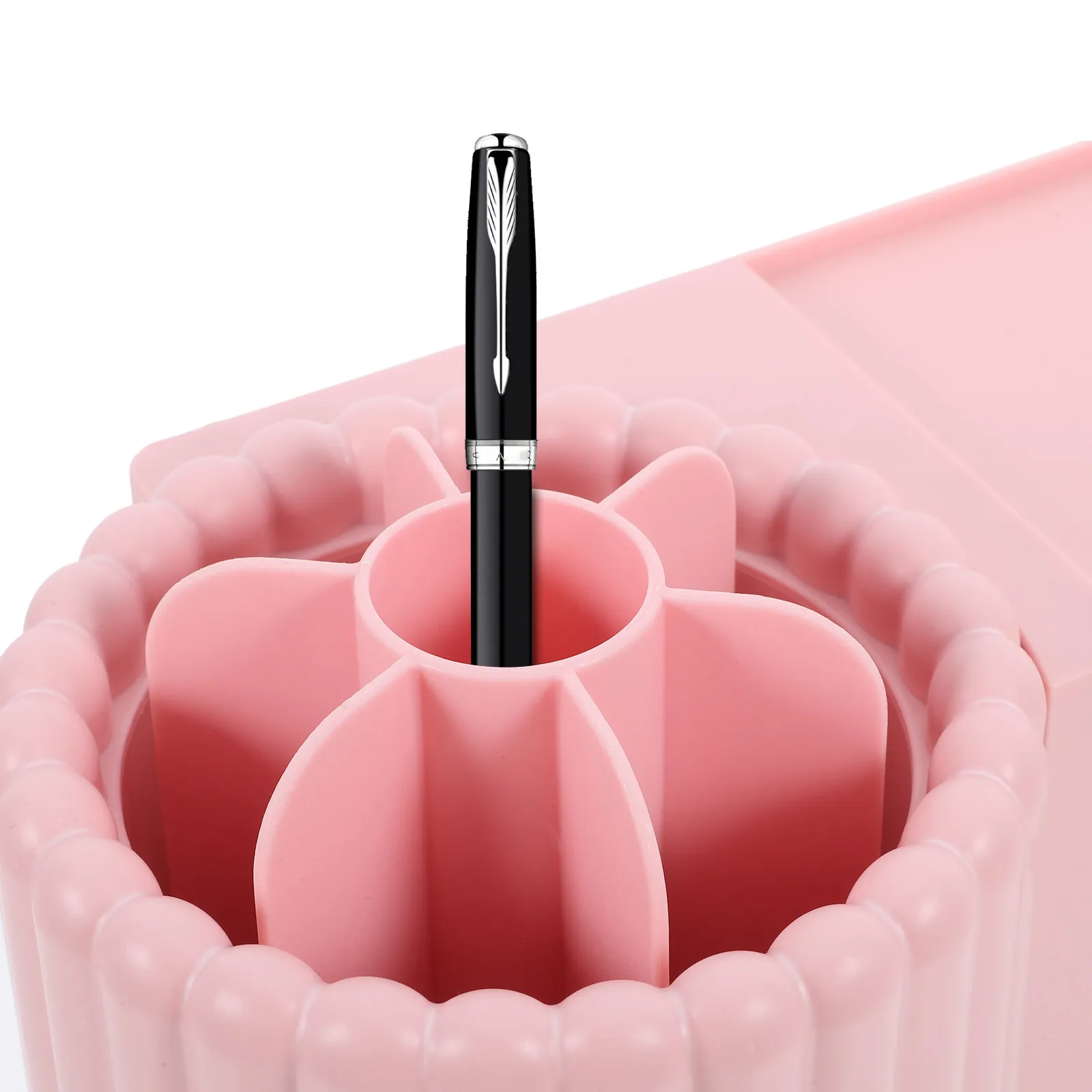 rotating-brush-holder-stable-base-multifunction-desktop-pen-pencil-organizer-makeup-brush-case-desk-storage-holder