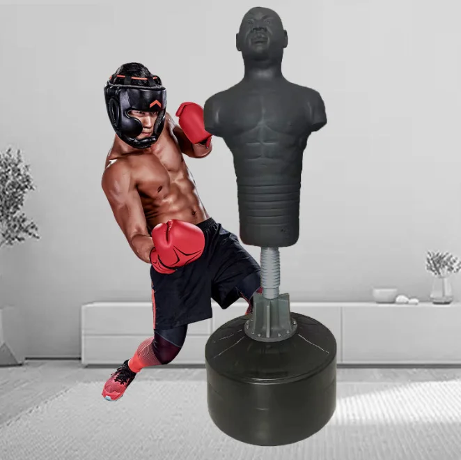 Silicone Skin Feeling Free Standing Boxing Punching Man Dummy