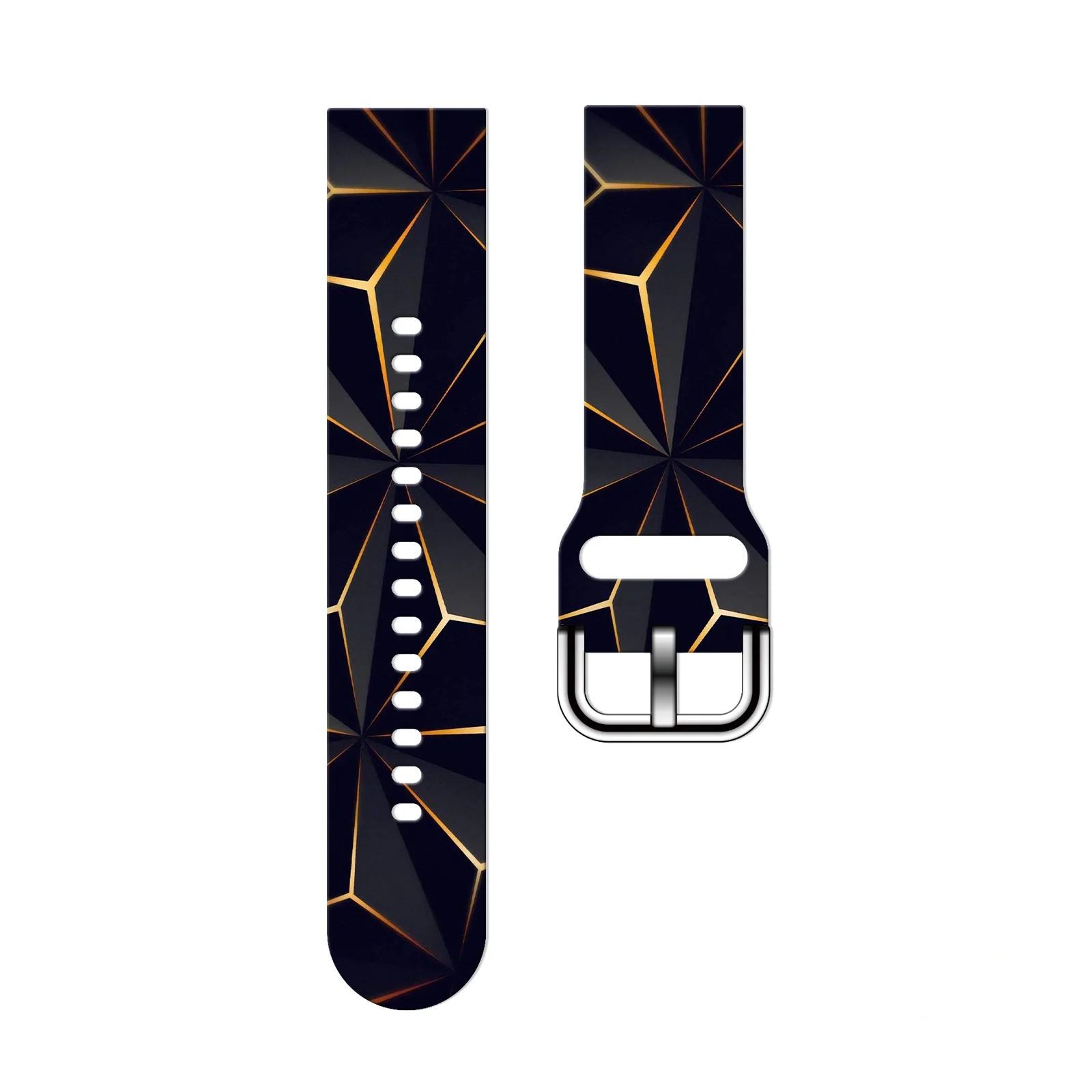

20mm Replacement Strap for Samsung Galaxy Watch 7/6/5/4 40mm 44mm, Colorful Geometry Printed Watch Band for Xiaomi Amazfit Watch
